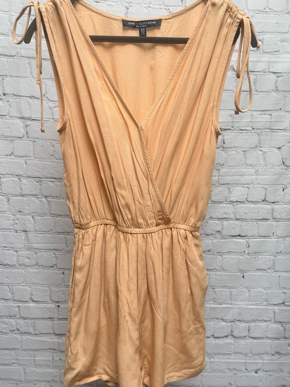 NWOT Romper with Tie-Shoulder
